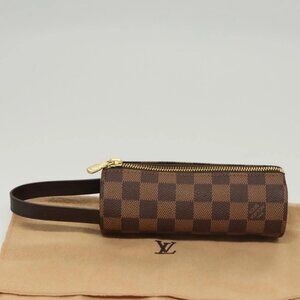 LOUIS VUITTON Damier Ebene GOLF CUP 1998 Golf Ball Case LV Auth